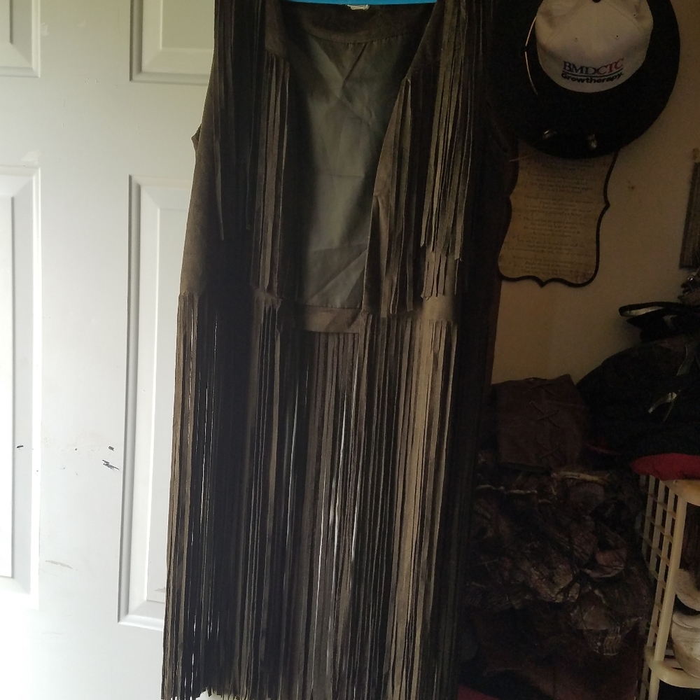 Suede vest